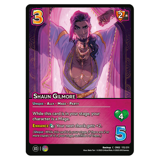 Shaun Gilmore card from the Crtical Role set Heroes of Exandria