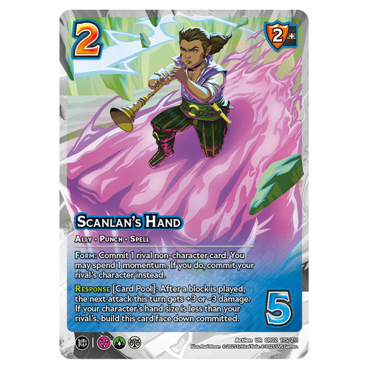 Scanlan's Hand card from the Crtical Role set Heroes of Exandria