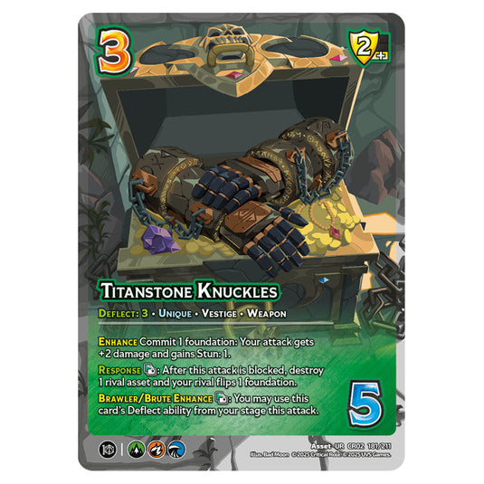 Titanstone Knuckles card from the Crtical Role set Heroes of Exandria