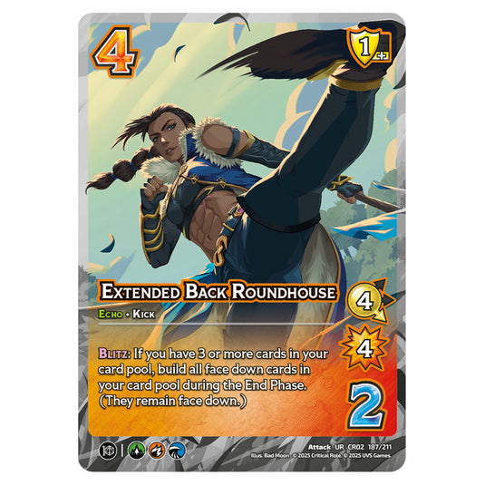 Extended Back Roundhouse card from the Crtical Role set Heroes of Exandria
