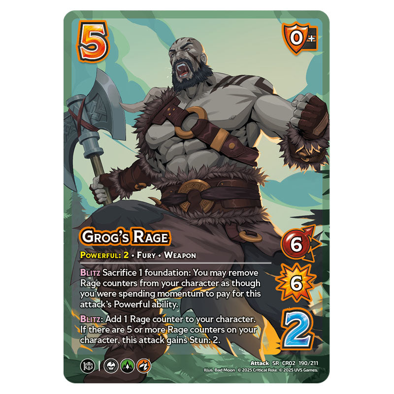 Grognard Rage Crtical Role - Heroes of Exandria - Grog's Rage 190/213