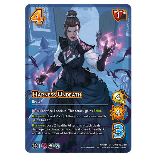 Harness Undeath card from the Crtical Role set Heroes of Exandria
