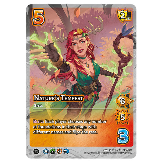 Nature's Tempest card from the Crtical Role set Heroes of Exandria