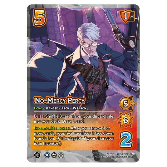 No-Mercy Percy card from the Crtical Role set Heroes of Exandria