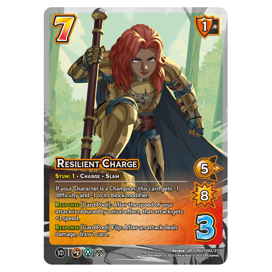 Resilient Charge card from the Crtical Role set Heroes of Exandria