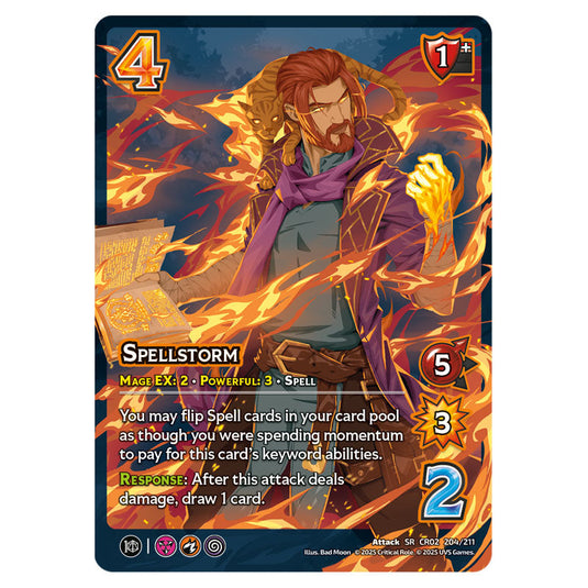 Spellstorm card from the Crtical Role set Heroes of Exandria