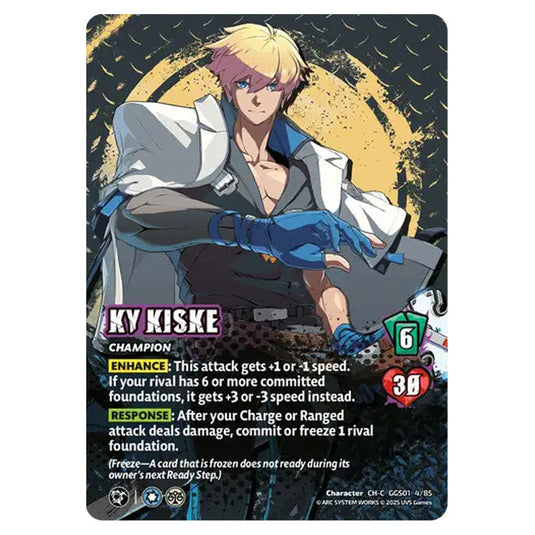Ky Kiske card from the UNIVERSUS set GUILTY GEAR STRIVE