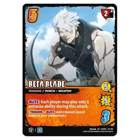 Beta Blade card from the UNIVERSUS set GUILTY GEAR STRIVE