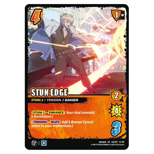Stun Edge card from the UNIVERSUS set GUILTY GEAR STRIVE