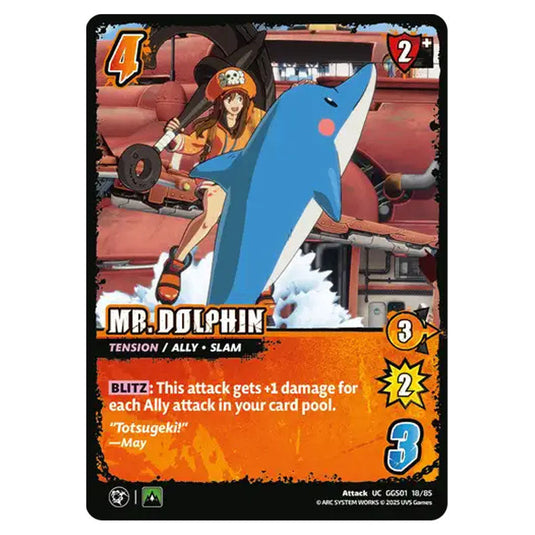 Mr. Dolphin card from the UNIVERSUS set GUILTY GEAR STRIVE