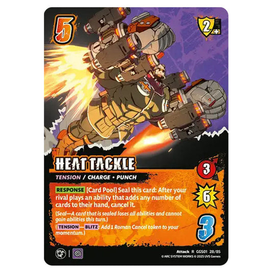 Heat Tackle card from the UNIVERSUS set GUILTY GEAR STRIVE