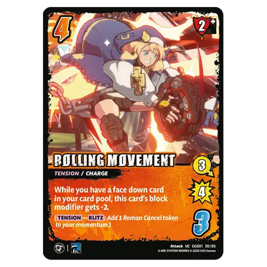 Rolling Movement card from the UNIVERSUS set GUILTY GEAR STRIVE