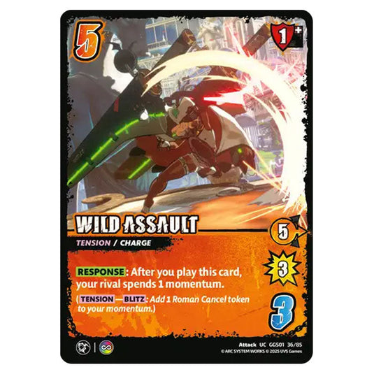 Wild Assault card from the UNIVERSUS set GUILTY GEAR STRIVE