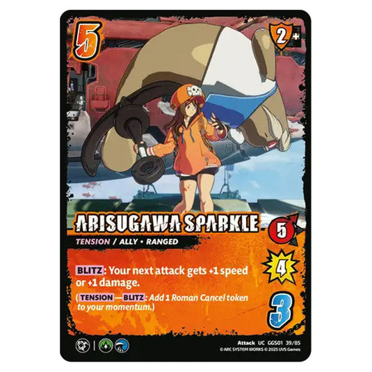 Arisugawa Sparkle card from the UNIVERSUS set GUILTY GEAR STRIVE