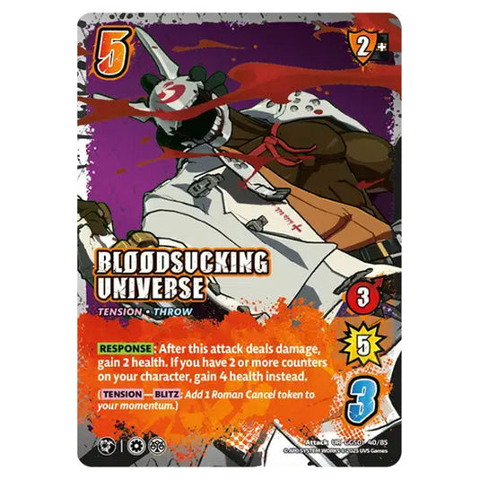 Bloodsucking Universe card from the UNIVERSUS set GUILTY GEAR STRIVE