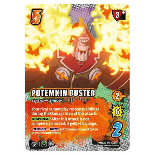 Potemkin Buster card from the UNIVERSUS set GUILTY GEAR STRIVE