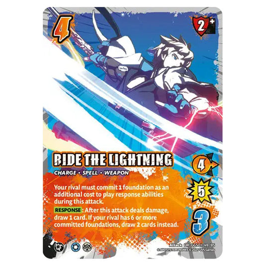 Ride the Lightning card from the UNIVERSUS set GUILTY GEAR STRIVE