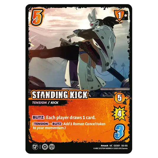 Standing Kick card from the UNIVERSUS set GUILTY GEAR STRIVE