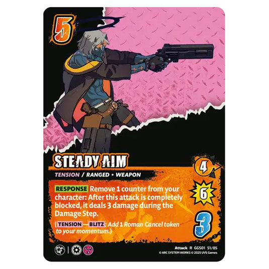 Steady Aim card from the UNIVERSUS set GUILTY GEAR STRIVE