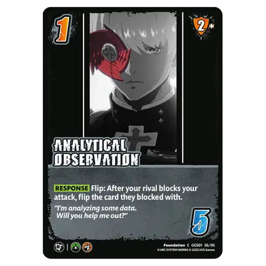 Analytical Observation card from the UNIVERSUS set GUILTY GEAR STRIVE