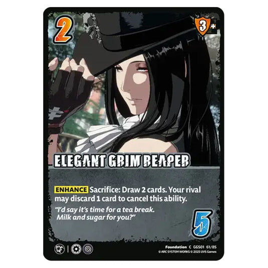 Elegant Grim Reaper card from the UNIVERSUS set GUILTY GEAR STRIVE