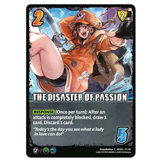 The Disaster of Passion card from the UNIVERSUS set GUILTY GEAR STRIVE