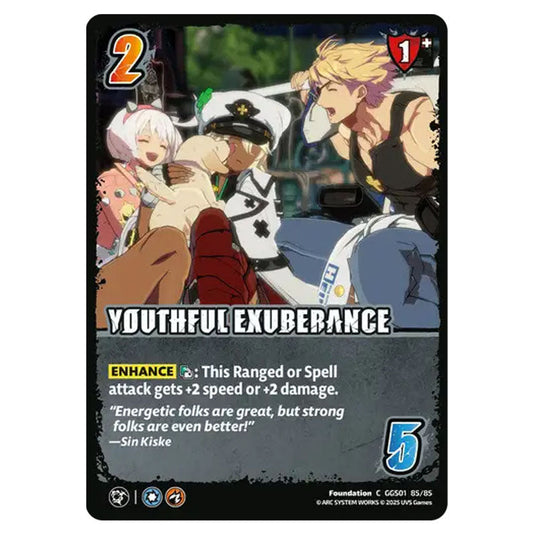 Youthful Exuberance card from the UNIVERSUS set GUILTY GEAR STRIVE