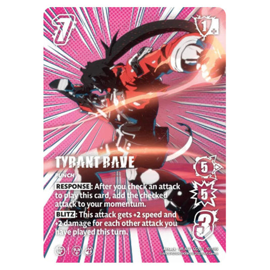 Tyrant Rave (Alt Art) card from the UNIVERSUS set GUILTY GEAR STRIVE