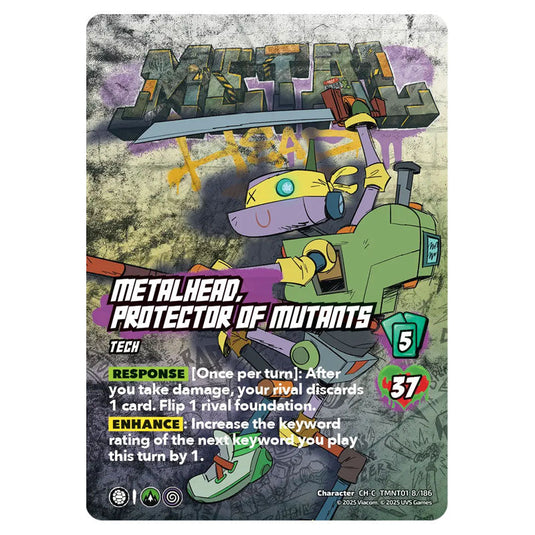 Metalhead, Protector of Mutants card from the Teenage Mutant Ninja Turtles set 