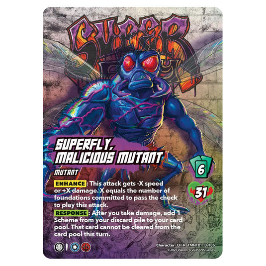 Superfly, Malicious Mutant card from the Teenage Mutant Ninja Turtles set 