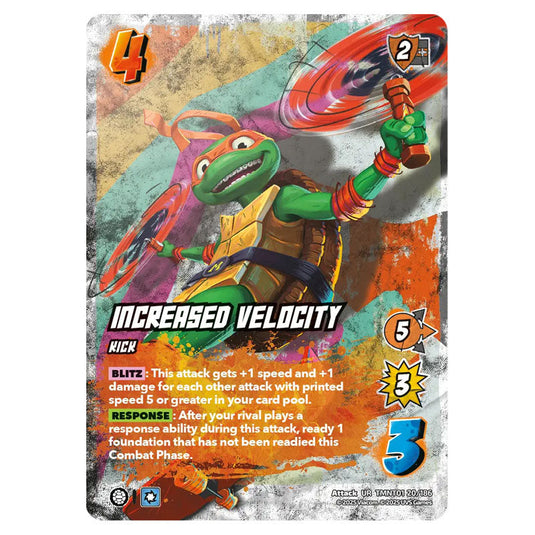Increased Velocity card from the Teenage Mutant Ninja Turtles set 