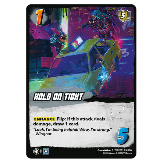 Hold on Tight card from the Teenage Mutant Ninja Turtles set 