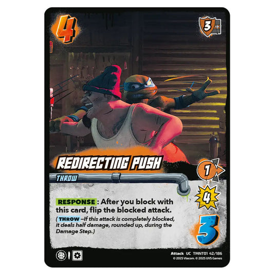 Redirecting Push card from the Teenage Mutant Ninja Turtles set 