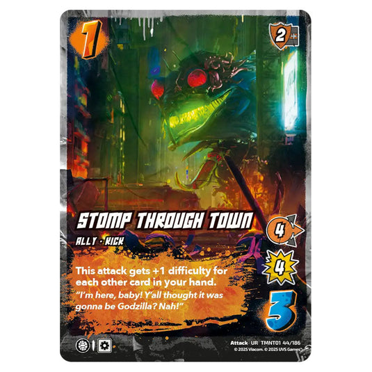Stomp Through Town card from the Teenage Mutant Ninja Turtles set 