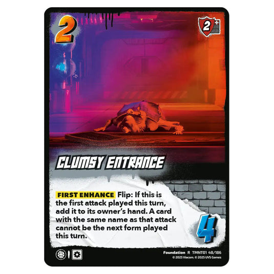 Clumsy Entrance card from the Teenage Mutant Ninja Turtles set 