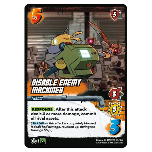 Disable Enemy Machines card from the Teenage Mutant Ninja Turtles set 