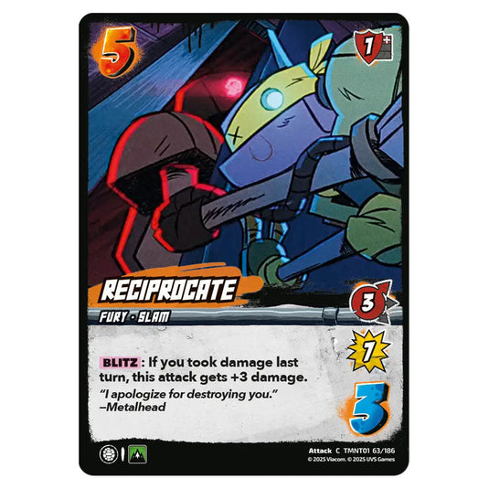 Reciprocate card from the Teenage Mutant Ninja Turtles set 