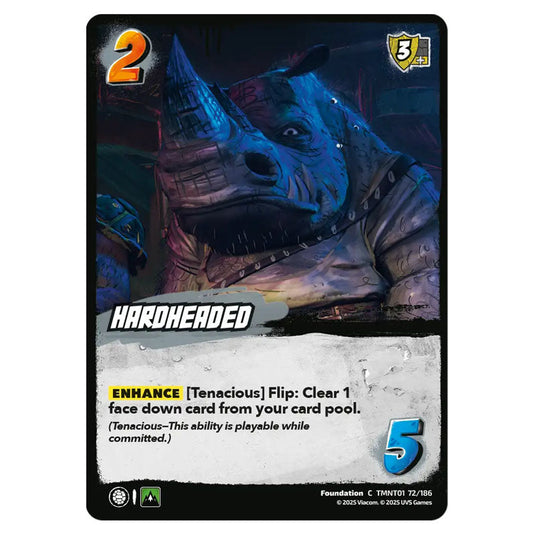 Hardheaded card from the Teenage Mutant Ninja Turtles set 