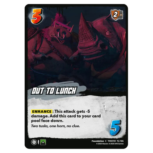 Out to Lunch card from the Teenage Mutant Ninja Turtles set 