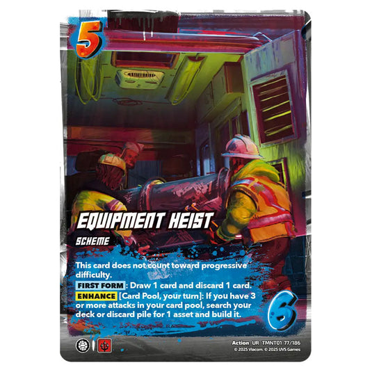 Equipment Heist card from the Teenage Mutant Ninja Turtles set 