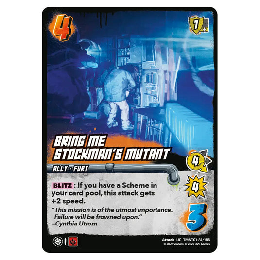 Bring Me Stockman's Mutant card from the Teenage Mutant Ninja Turtles set 