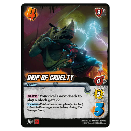 Grip of Cruelty card from the Teenage Mutant Ninja Turtles set 