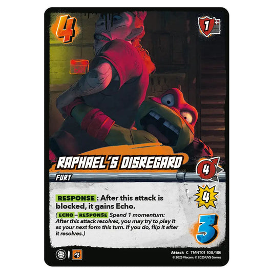 Raphael's Disregard card from the Teenage Mutant Ninja Turtles set 