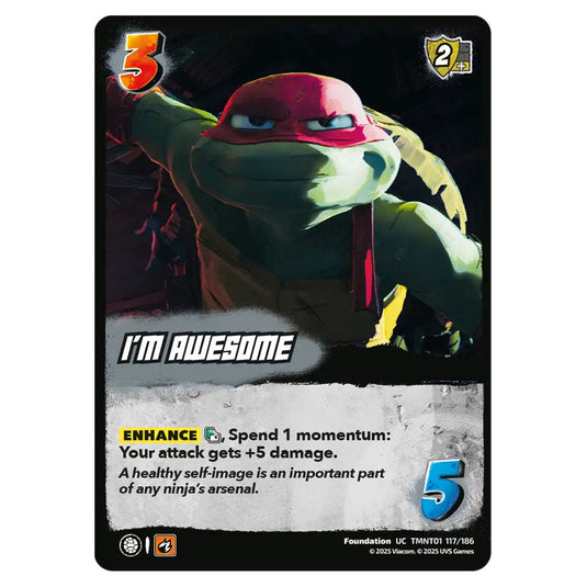 I'm Awesome card from the Teenage Mutant Ninja Turtles set 