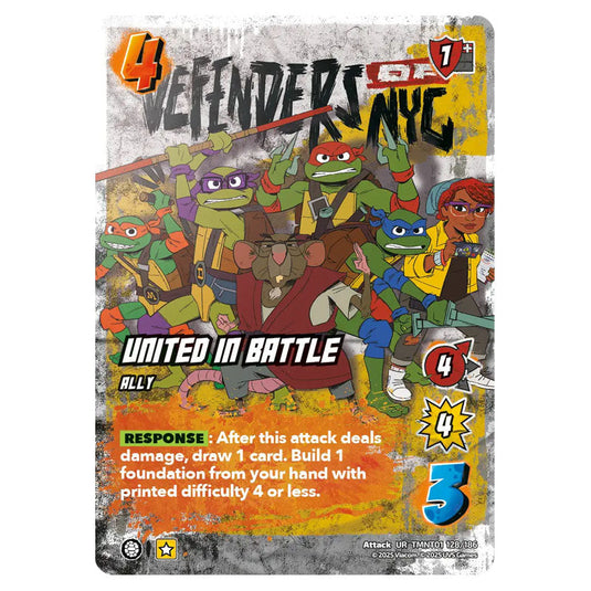 United in Battle card from the Teenage Mutant Ninja Turtles set 