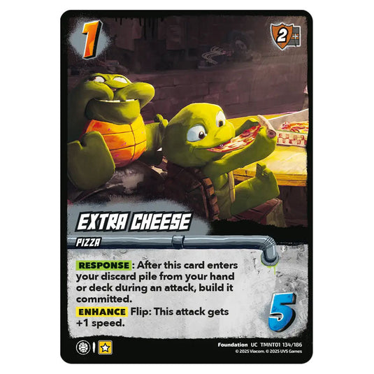 Extra Cheese card from the Teenage Mutant Ninja Turtles set 