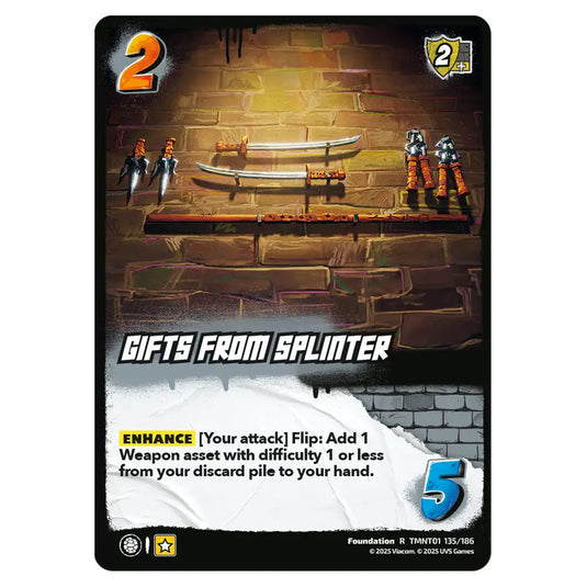 Gifts from Splinter card from the Teenage Mutant Ninja Turtles set 