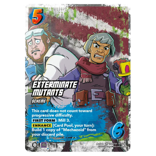Exterminate Mutants card from the Teenage Mutant Ninja Turtles set 