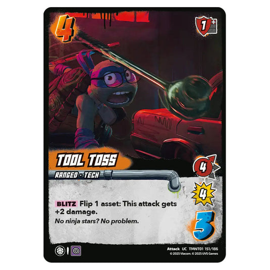 Tool Toss card from the Teenage Mutant Ninja Turtles set 