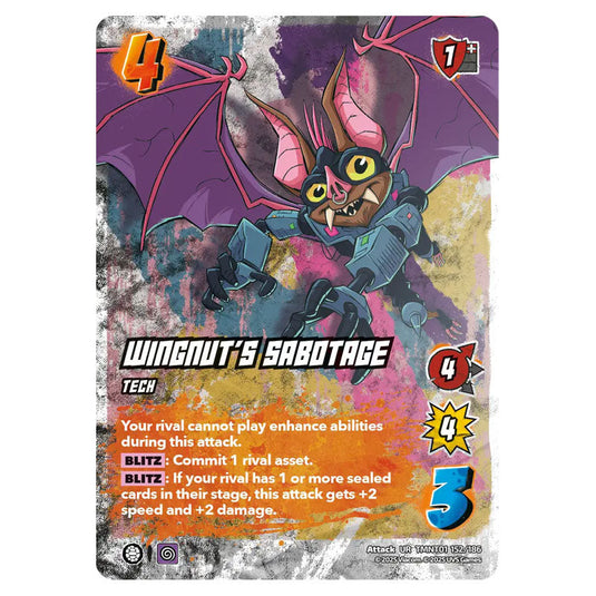 Wingnut's Sabotage card from the Teenage Mutant Ninja Turtles set 